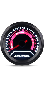 Air/Fuel Ratio AFR Gauge Kit 2inches 52mm 12V Universal for Car SUV Vehicle Automotive