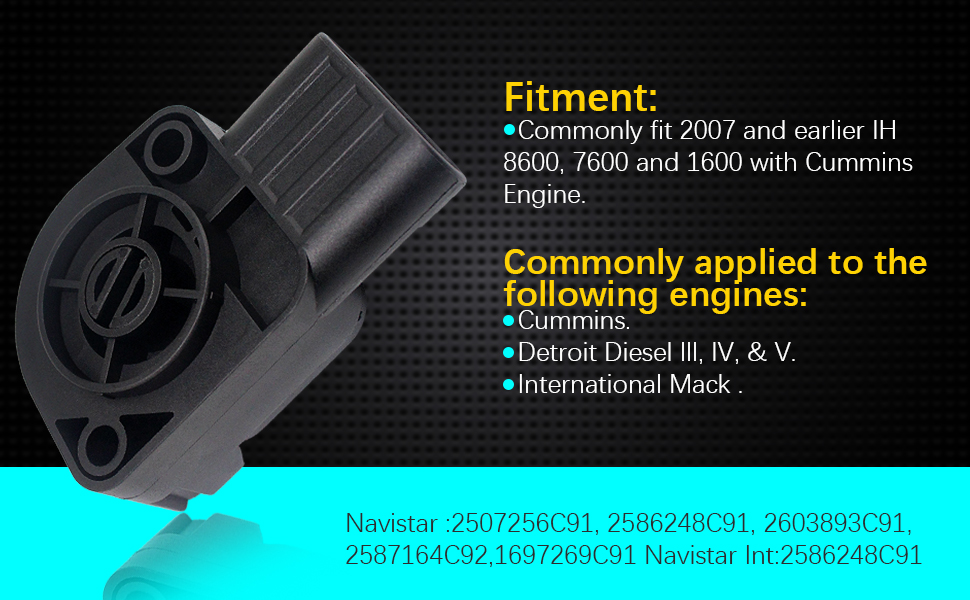 2507256C91, 2586248C91, 2603893C91, 2587164C92,1697269C91 Navistar Int:2586248C91