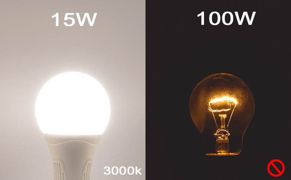 Motion Sensor Light Bulbs Outdoor, 15W (100W Equivalent) 1500LM 3000K