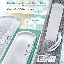 Large Glass Foot File