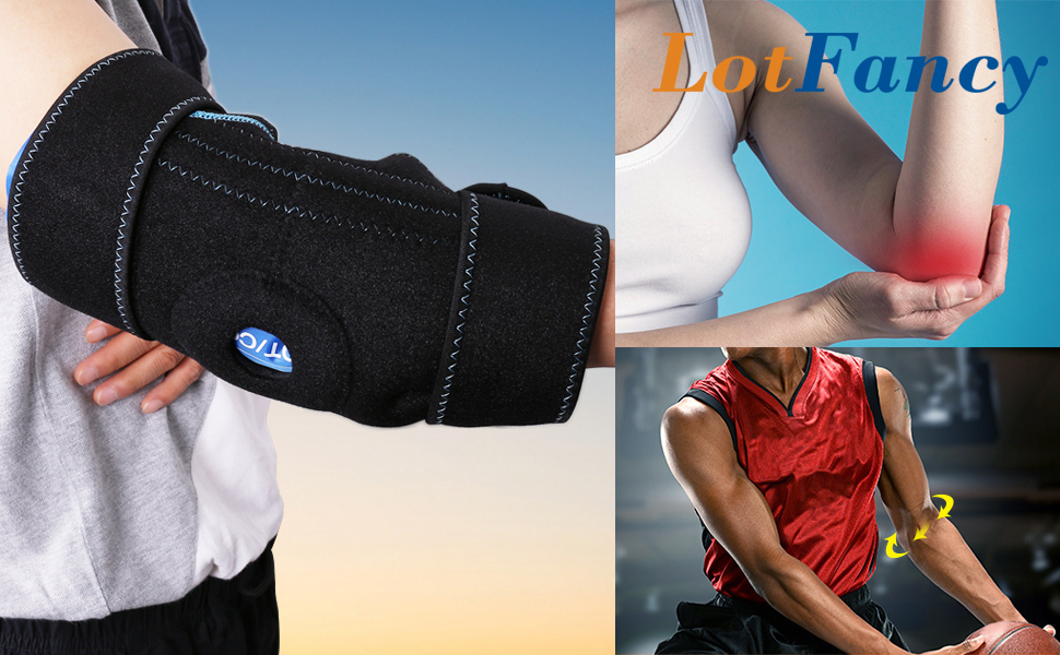 Gel Pack with Elbow Support Wrap for Cold Hot Therapy by LotFancy Hot