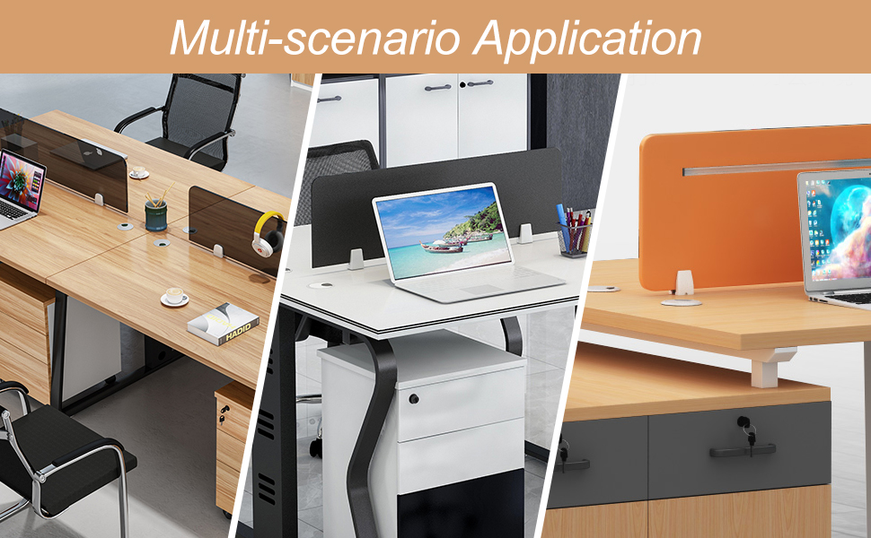 Homyl Office Desk Partition Support Bracket Shelf Clip Clamp Holder Divider