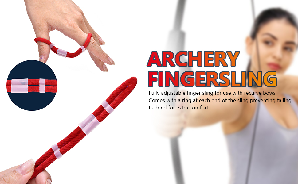 Archery Recurve Bow Finger Sling