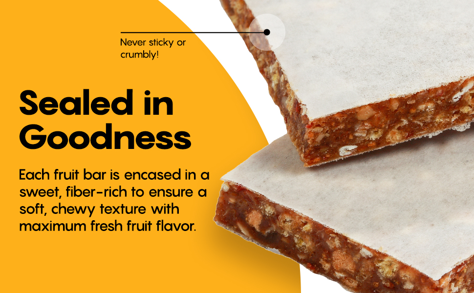 Breakfast Bars - Healthy Fruit Protein Snack Energy, Meal Replacement Gluten-Free, Vegan Low-Calorie