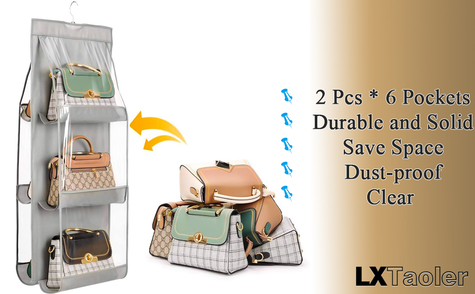 LXTaoler Hanging Handbag Purse Organizer