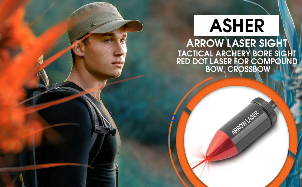 Asher Arrow Laser Sight Tactical Archery Bore Sight Red