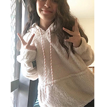 women fuzzy sherpa hoodie