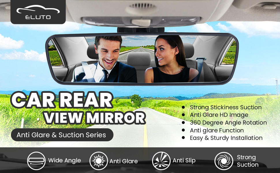 ELUTO Anti Glare Rearview Mirror