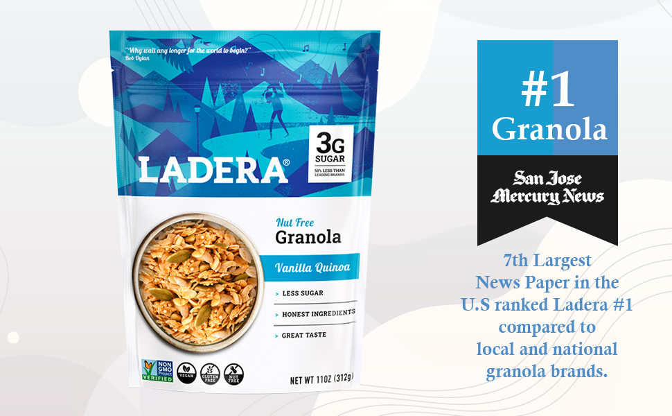 Granola Bars, Granola cereal, Granola for yogurt, Granola clusters, Granola Bites,  Ladera Granola,