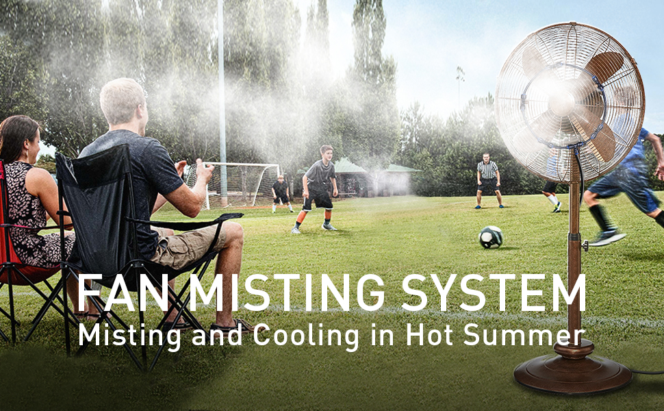 homenote Fan Misting Kit for a Cool Patio Breeze 16.4FT (5M) Misting