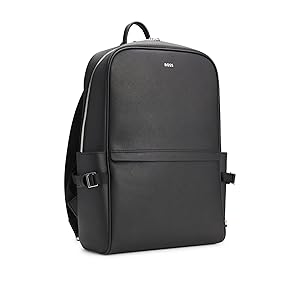 Amazon | [BOSS] [ボス] シルバートーン ロゴ ストラクチャードレザー