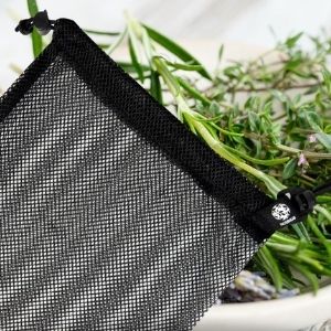 drawstring bag for herbs and nuts