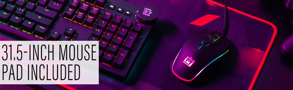 deco gear mouse pad gaming desk