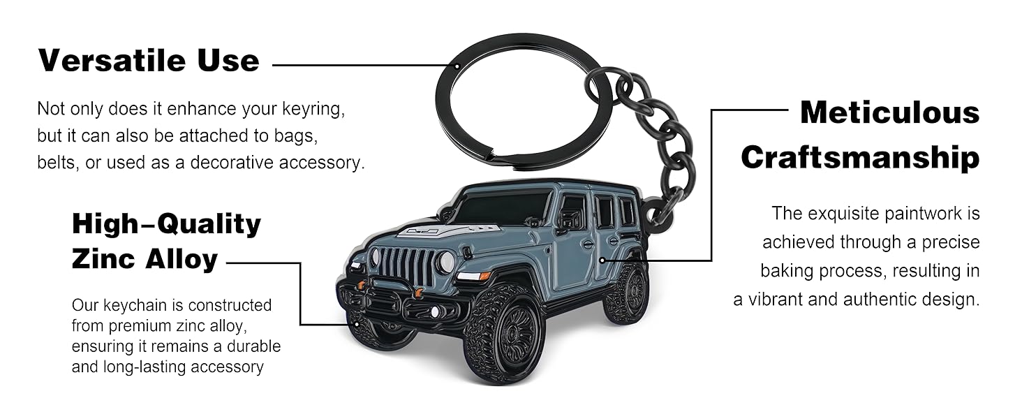 Novastar Car Keychain for Jeep Wrangler Accessories
