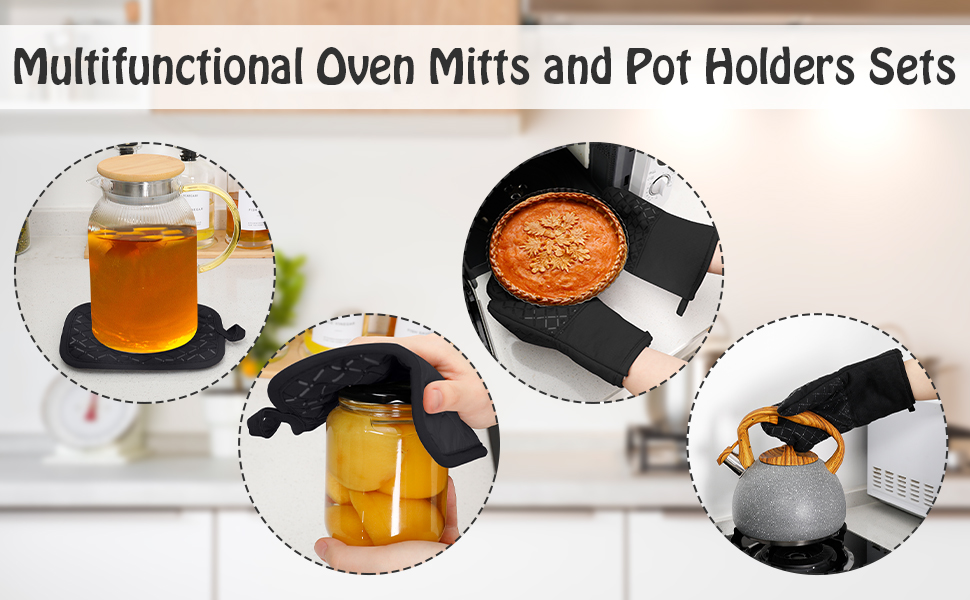 Amazon.com: Zhamate Personalized Oven Mitt and Pot Holders