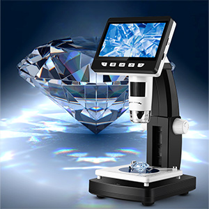 Amazon.com : LCD Digital Microscope, Elikliv 4.3 inch 50X