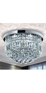 Saint mossi crystal flush mount Close to ceiling chandelier lighting modern room light ceiling LED