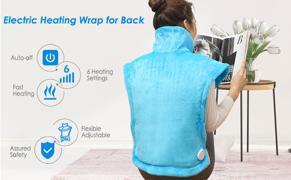 Large Heating Pad for Back and Shoulder Pain Relief