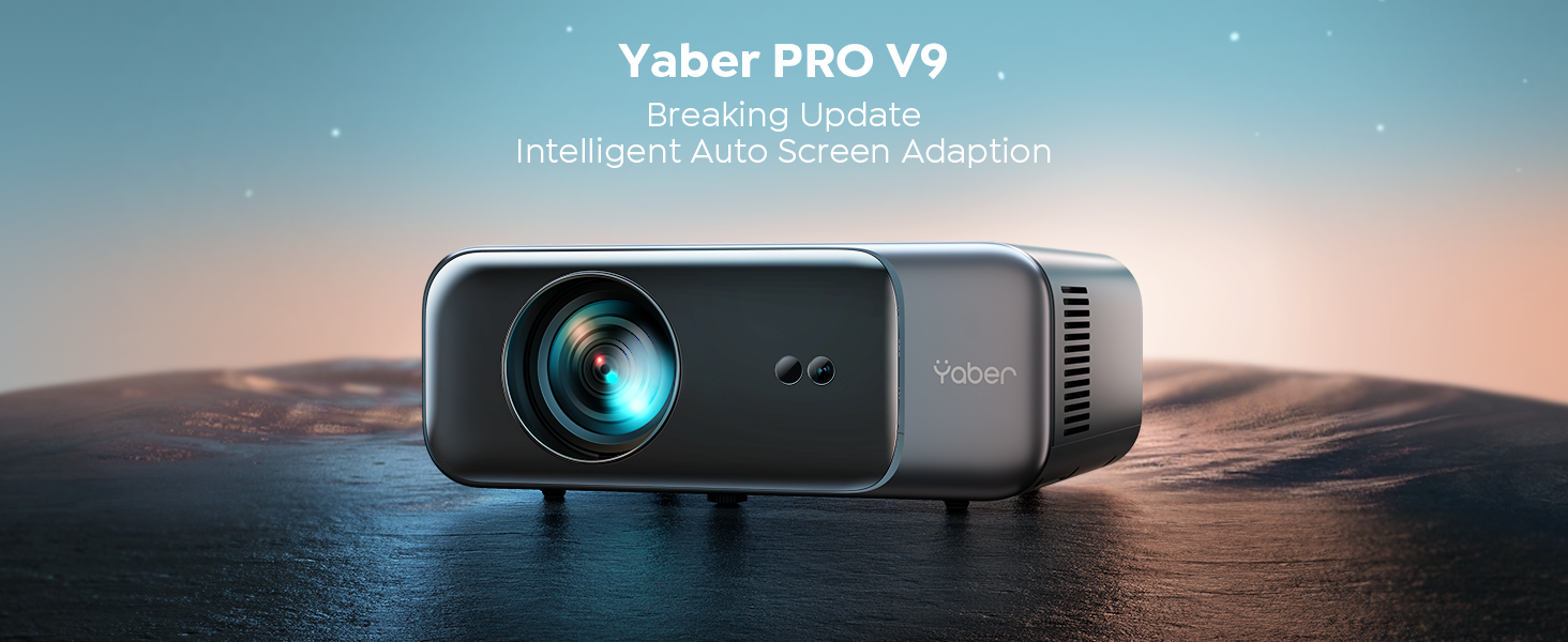 YABER PRO V9 WiFi 6 Bluetooth Projector, 500ANSI Lumens