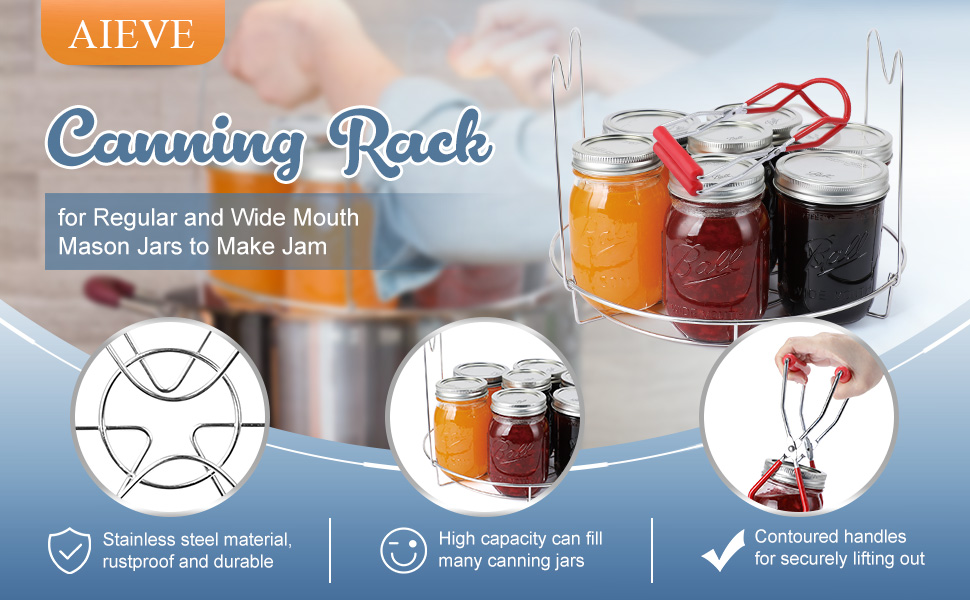 AIEVE Canning Rack, Canning Jar Rack, Stainless Steel