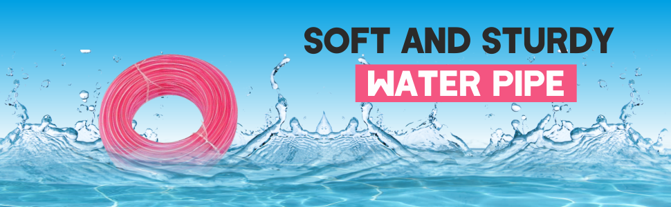 Water Pipe Garden Hose Water Pipe, Car Wash Water Pipe, PVC Pipe - 0.5 inch/ 20 Meter Long with Hose