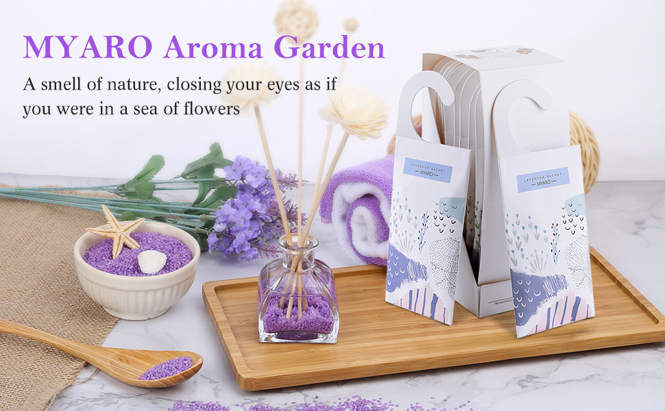 MYARO Lavender Hanging Sachet Bags Large Scented Sachets