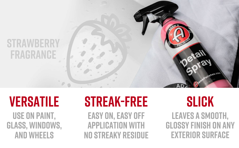 Adam's Detail Spray 16oz Enhance Gloss, Depth, Shine Extends