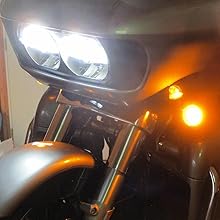 harley davidson led turn signal running light custom dynamics rouge riders 2 inch bullet plug play
