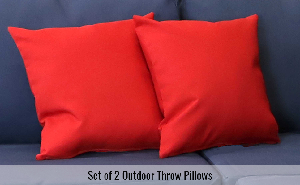 Sunnydaze 15Inch Square Polyester Outdoor Decorative