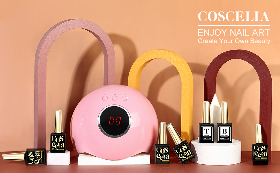 Gel Nail Polish Kit With Uv Light