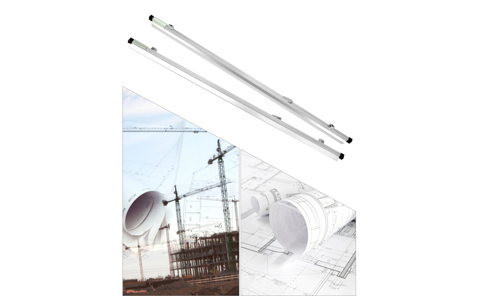 QWORK Blueprint File Hanging Clamps, 6 Pack 42" Blueprint