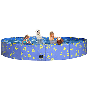 Pro Goleem Foldable Dog Pool Collapsible Pet Swimming Bathing Tub Kiddie Pools For Dogs Cats And Kids 200x30cm Amazon Co Uk Pet Supplies