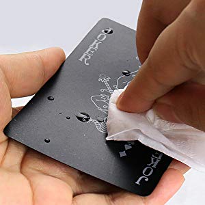 Gooyo Black Unique Waterproof Mat Finish Plastic Deck Rummy| Poker Playing Pack of Card