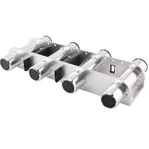 NovelBee 4 Tubes Aluminum Alloy Fishing Rod Holder for Boats Yacht