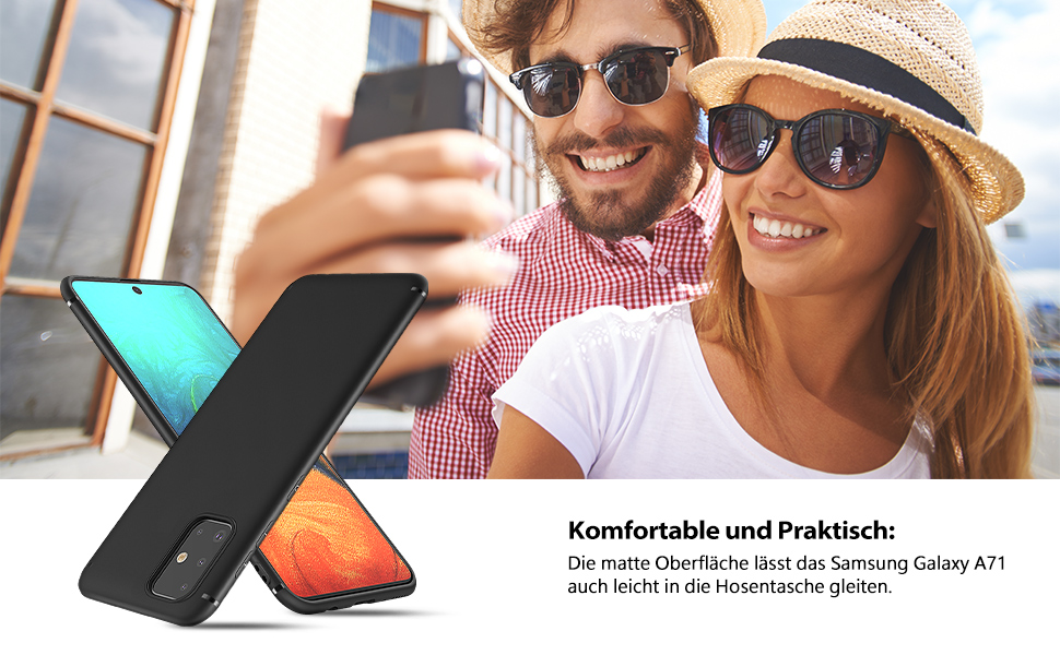 BENNALD Case for Samsung Galaxy A71 Case, Thin UltraSlim Fit Matte