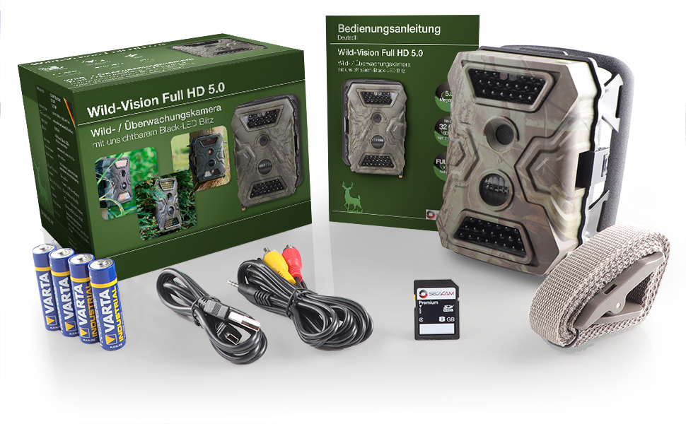 Secacam Wild Vision Wildkamera Premium Pack Full Hd 5.0 www.amazon.de