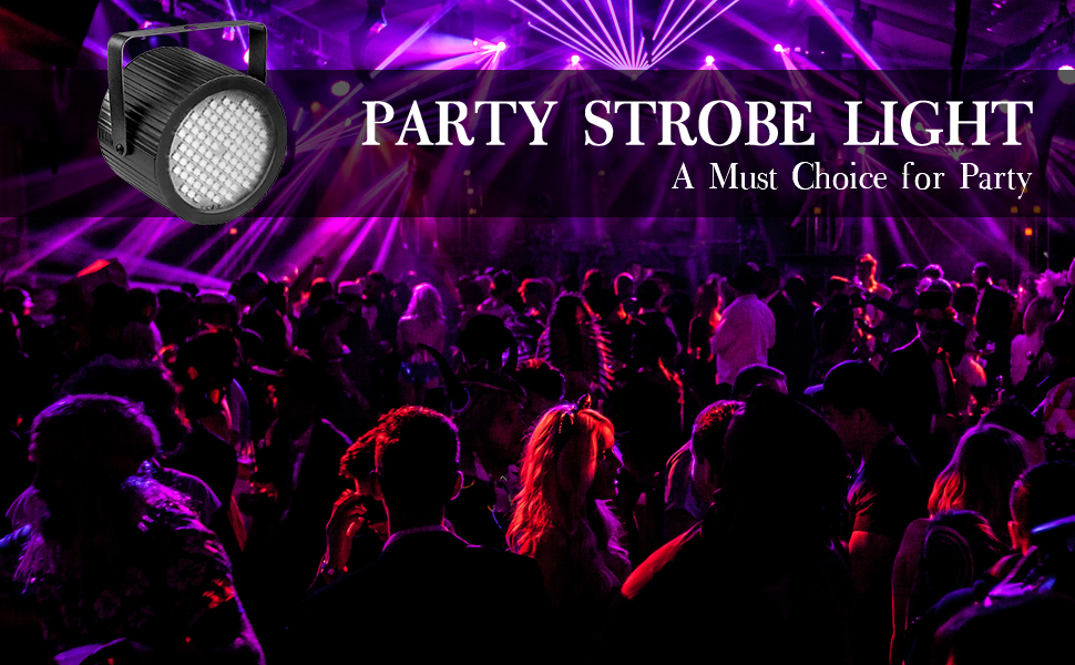Strobe Light for Parties, softeen Sound Activated DJ Strobe Light with