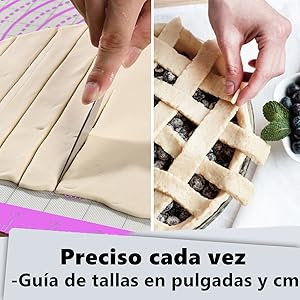 El tamaño del tapete para fondant es de 71 * 51 cm 