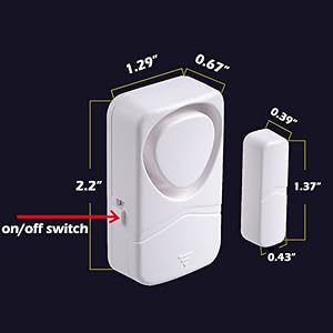 door alarm size