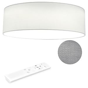 white or gray ceiling lamp