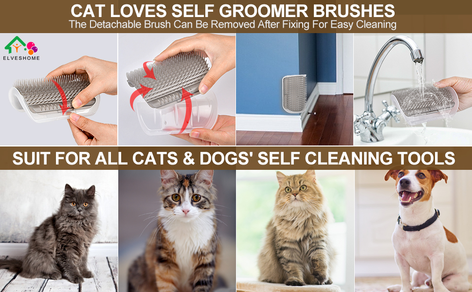 Cat Self Groomer 4 PACK Upgraded