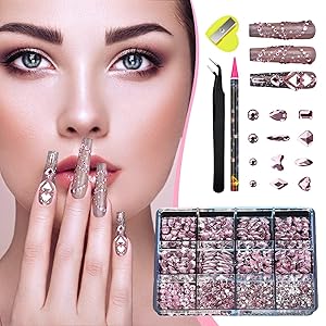 Nails Art Rhinestones, Nail Gem Kit