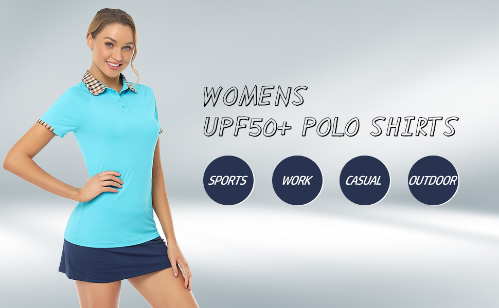 sport polo shirts for women