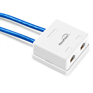 Amazon.com: NavePoint Keystone Jack Surface-Mount Box 2-Port