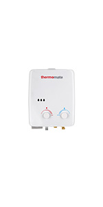 Chauffe-eau à Gaz, Thermomate BE318S 12L Instantané Propane Gaz Chauffe Eau, GPL Extérieur Douche, Pour Le Camping/RV/Laver Les Chevaux, 24kW 23 gas water heater