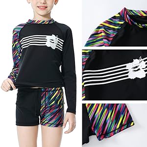 Long sleeve children's swimsuit