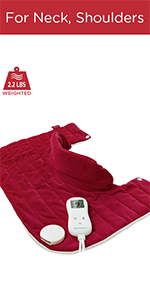 weighted neck heating pad