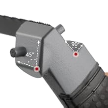 Scie à Métaux Multifonctionnelle Avec 6 Lames De Scie En Acier AIRAJ Scie à Métaux à Cadre Réglable Avec Lame Interchangeable Scie à Métaux Pour Couper Le Bois, L'acier, Les Tuyaux En PVC Et La Viande 16