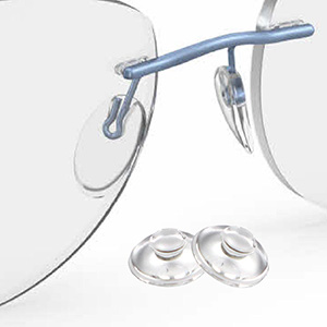 Spectacle Eye Glass Rimless Nose Pads Round 9mm Slide In 50 Pcs By Sports World Vision Amazon Co Uk Clothing