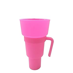 Amazon｜ポップコーンスナックカップ - ストロー付きポータブル